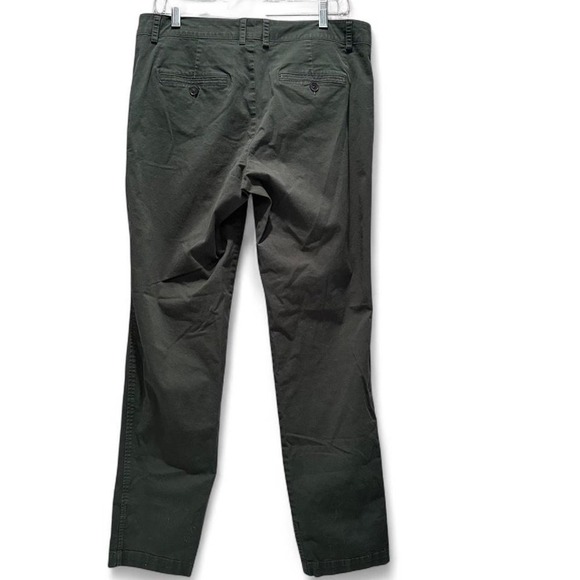 Vince Women's Green Straight Slim Chino Pants Size 10 - Picture 2 of 4
